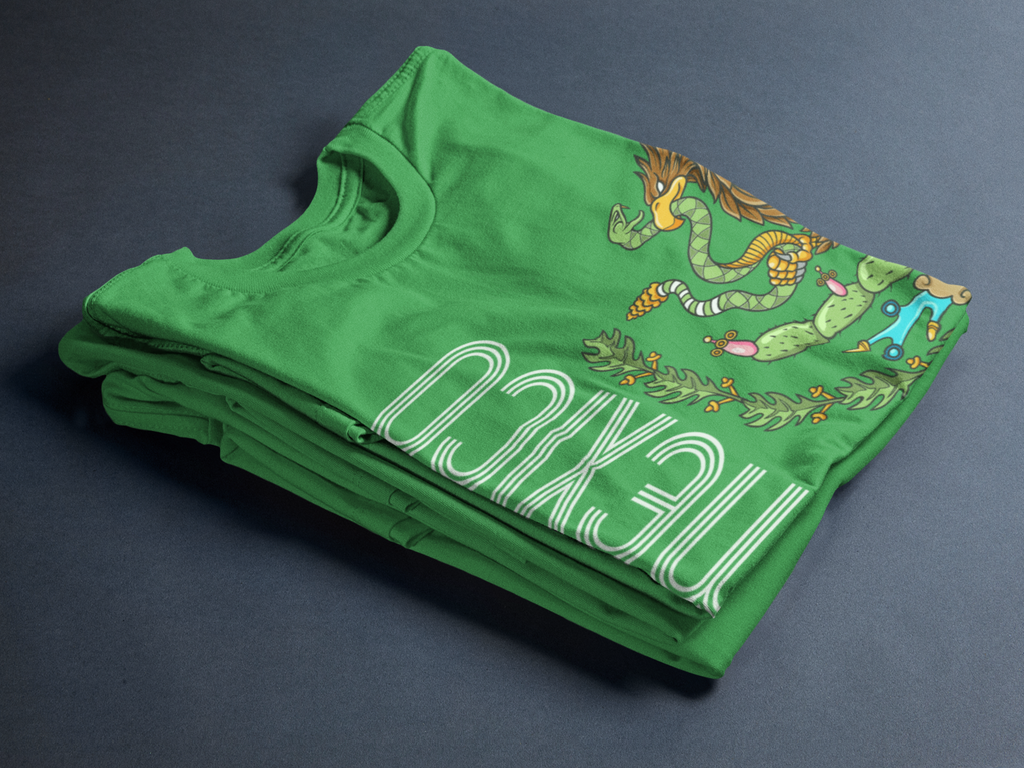 Adulto Playera de Mexico Retro con Aguila