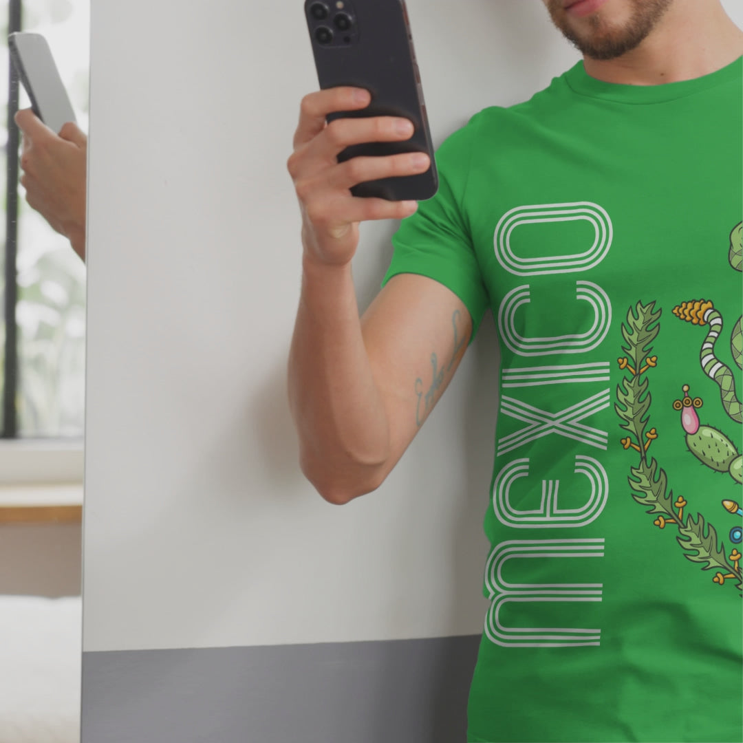 Adulto Playera de Mexico Retro con Aguila
